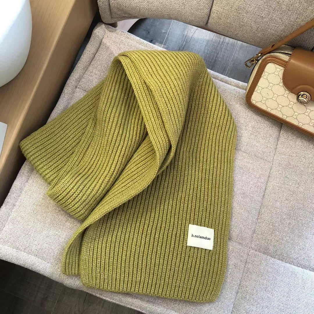 Knitted scarf, 20x160 cm, for autumn and winter