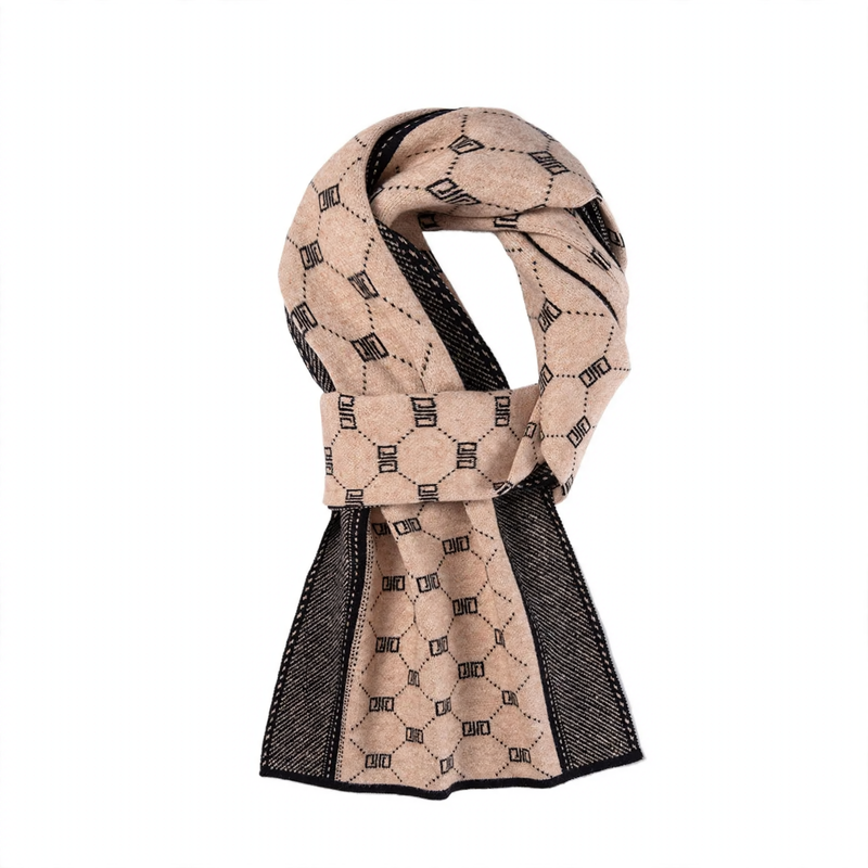 Classic striped cashmere scarf, 180x30cm