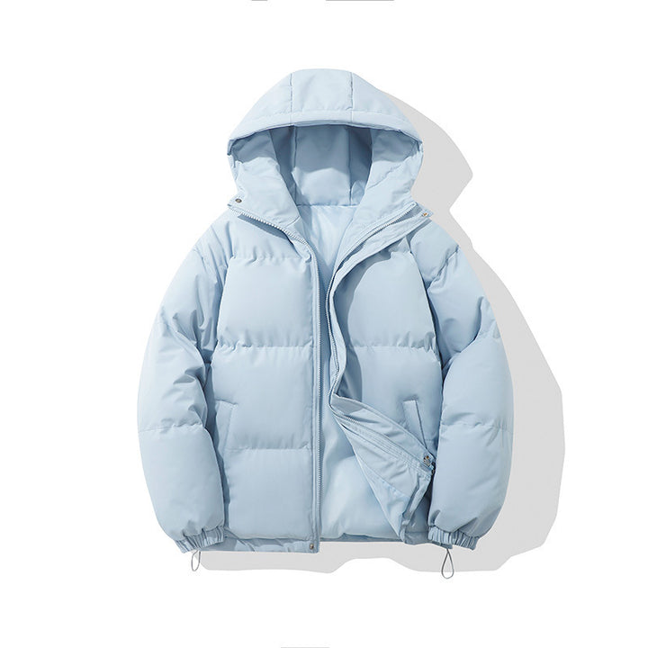 Men's padded jacket with hood, lined, windproof