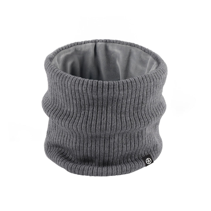 Knitted tubular scarf, lined