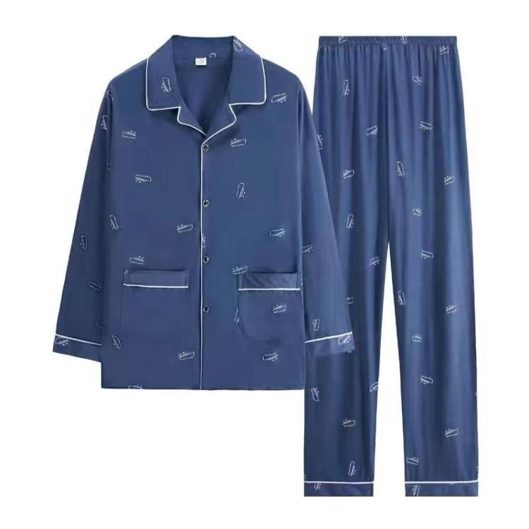 Men's Pajama Set, Cotton, Long Sleeve, Checked