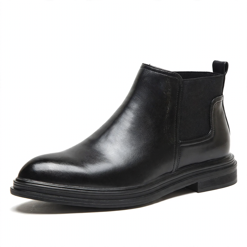 Men's Chelsea boots, pointed, lined