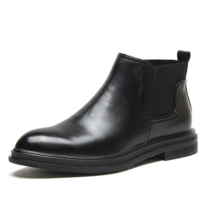 Men's Chelsea boots, pointed, lined