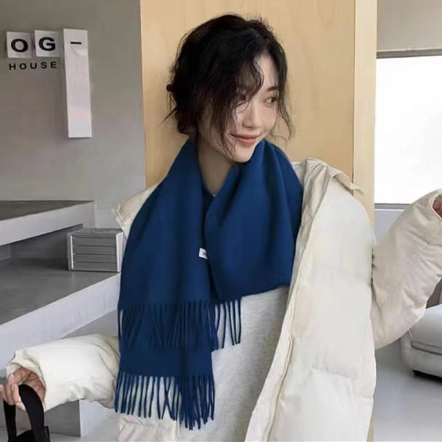 Wool scarf and shoulder wrap, 70x200 cm