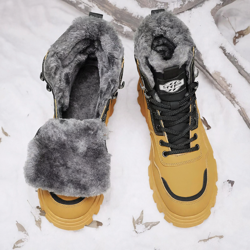 Men's winter boots, insulated, water-repellent