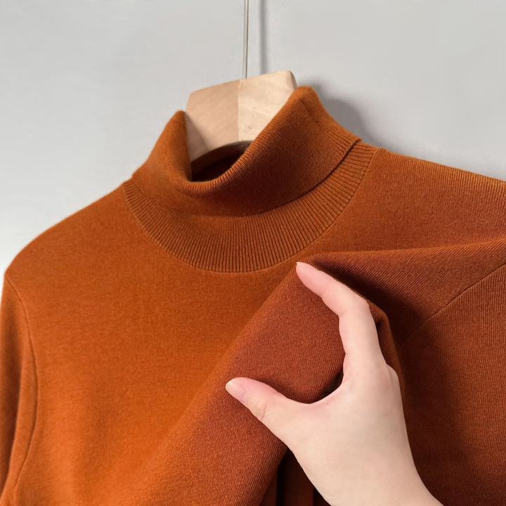 Men's wool sweater, turtleneck, extra warm