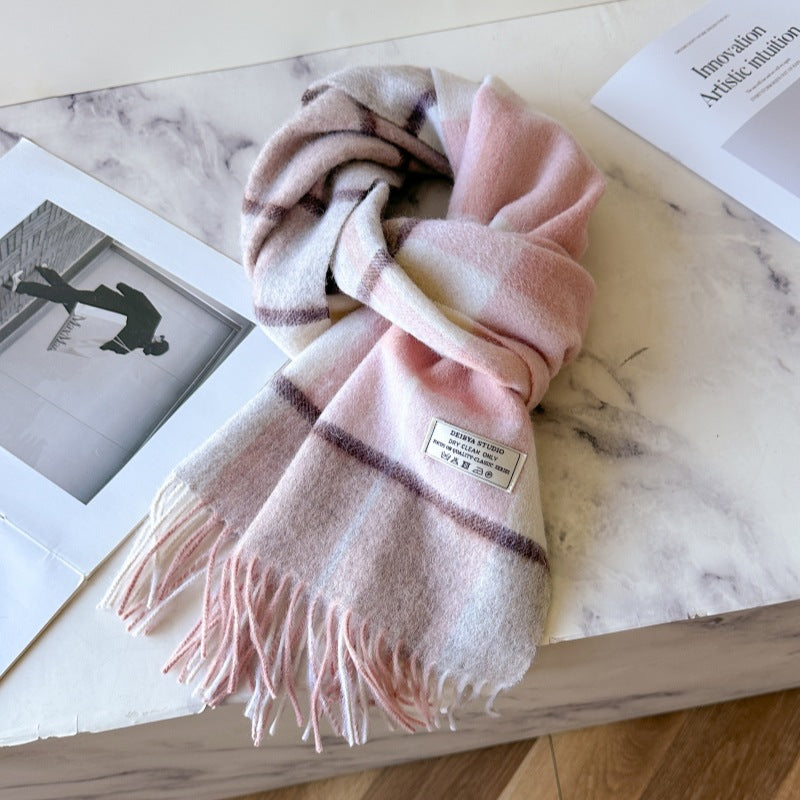 Classic wool scarf, 100% wool, 180 cm