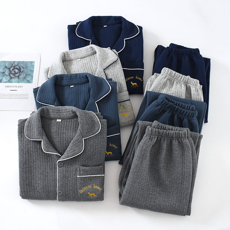 Men's house suit made of air layer material