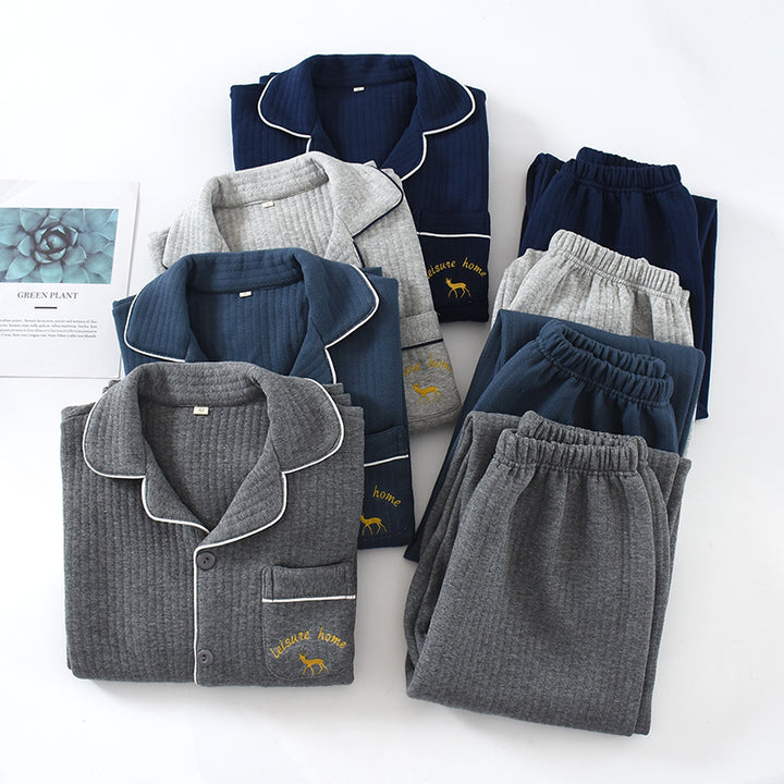 Men's house suit made of air layer material