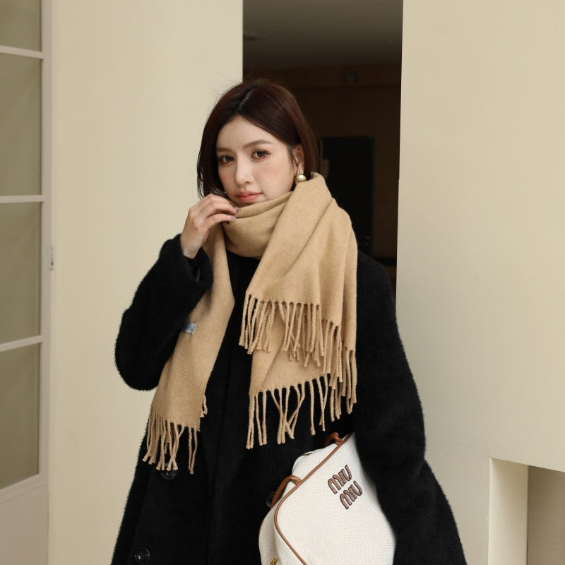 Wool scarf and shoulder wrap, 70x200 cm