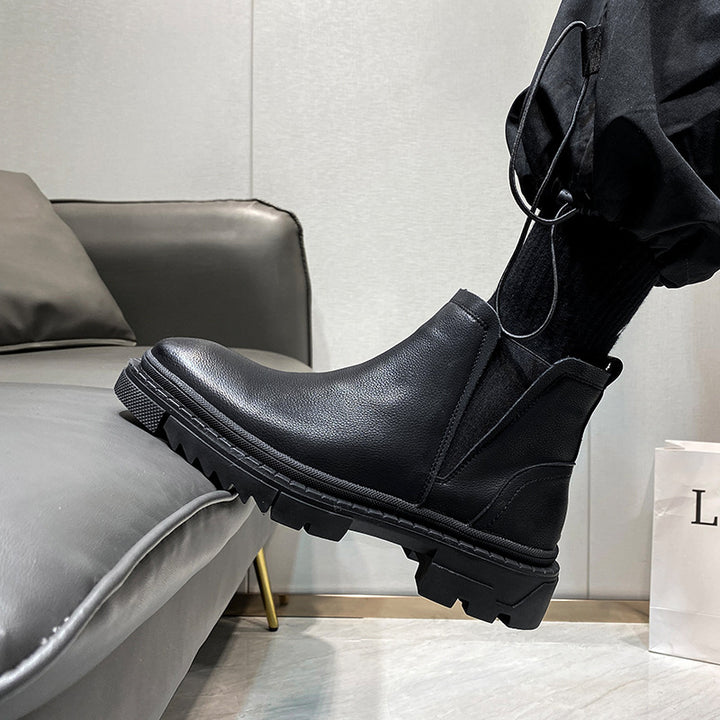 Men's Chelsea boots, lined, S52