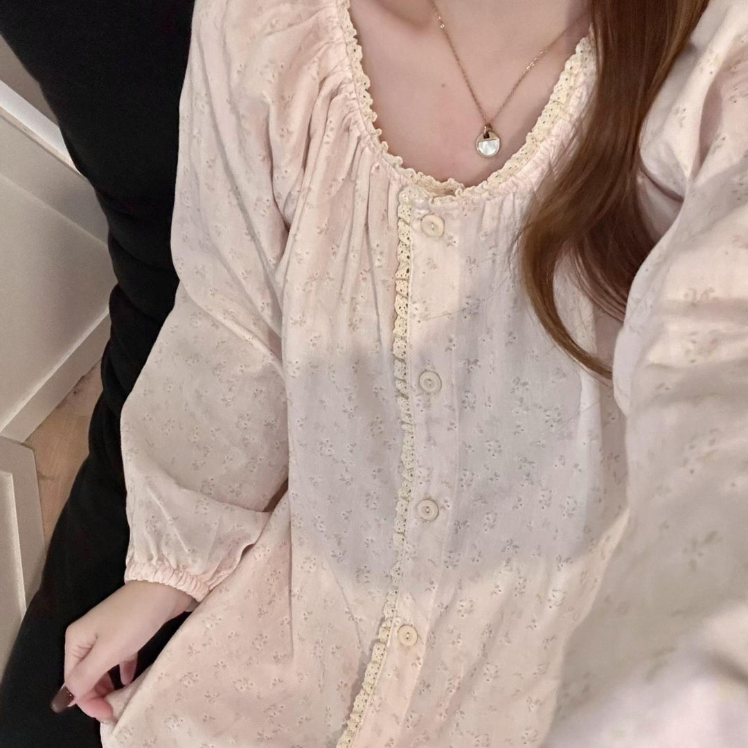 Women's house suit made of cotton double gauze