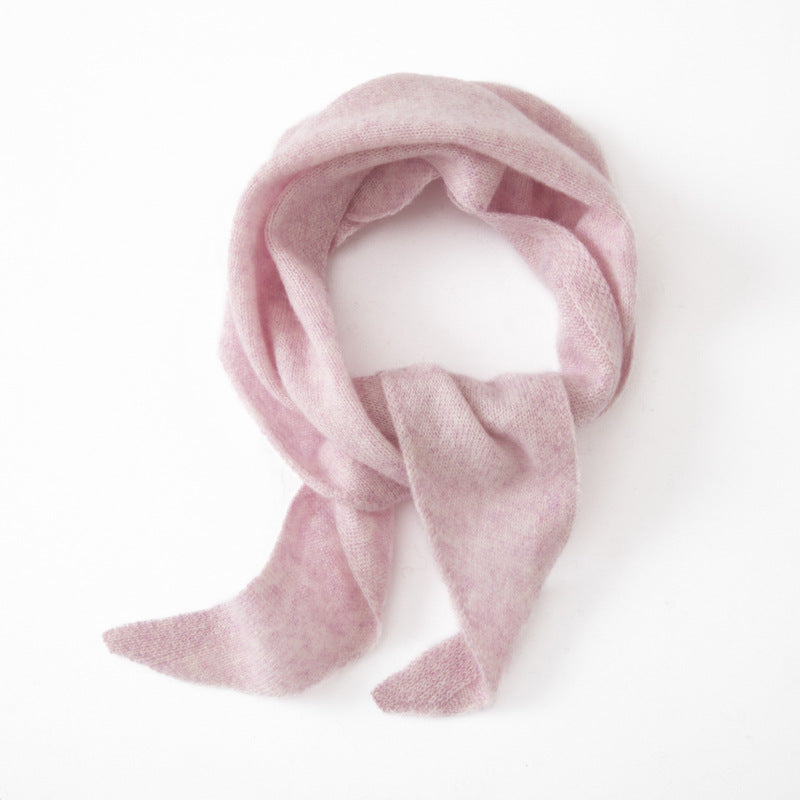 Triangle scarf made of cashmere imitation, warming, 100x33 cm