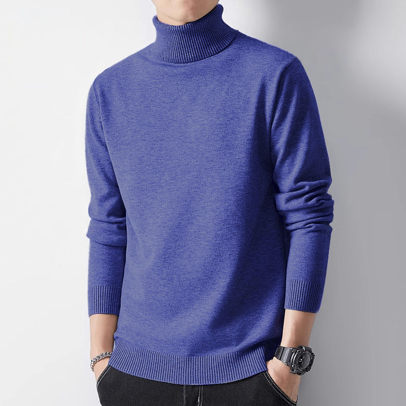 Men's sweater with crew neck and inner lining