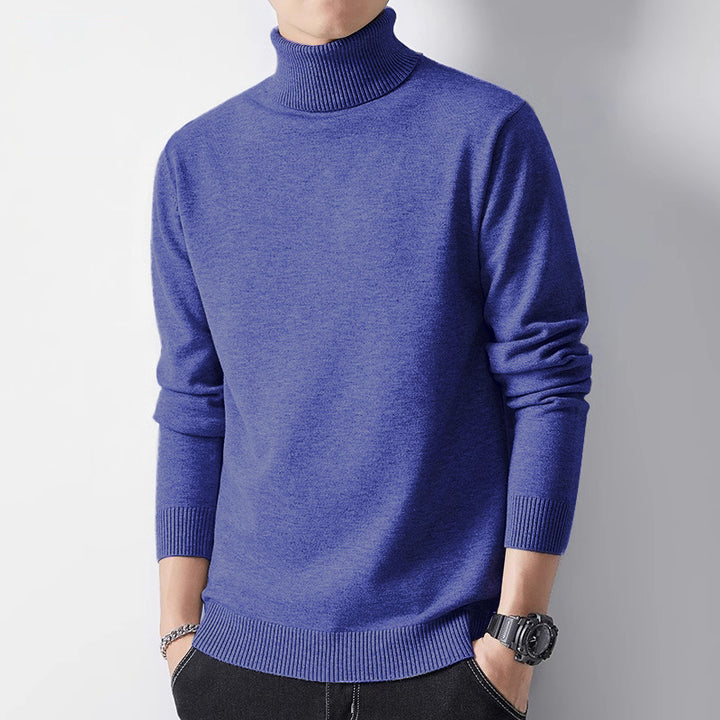 Men's sweater with crew neck and inner lining