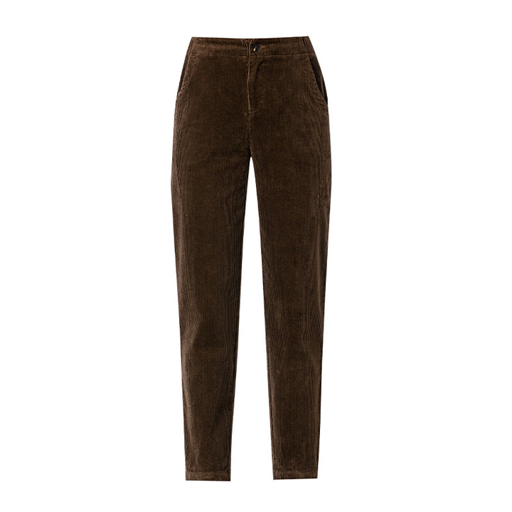 Women’s Corduroy Pants, loose fit, 7/8 length