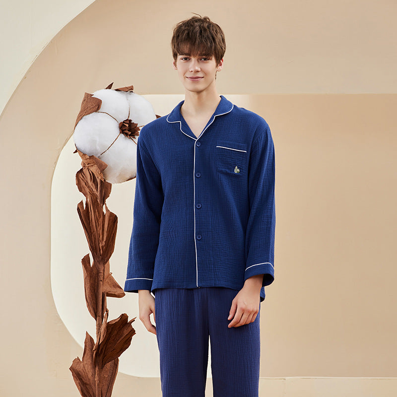 Cotton Muslin Pajama Set for Couples