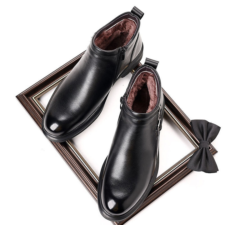 Men's Chelsea Boots, Cowhide, Business Style