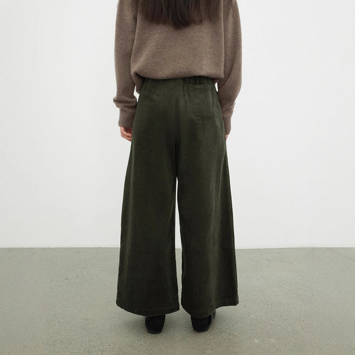 Padded women's corduroy trousers, 03416