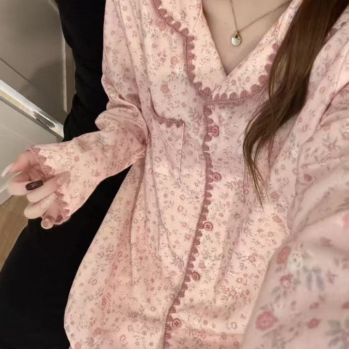 Women's Pajama Set, long-sleeved, for Spring and Autumn