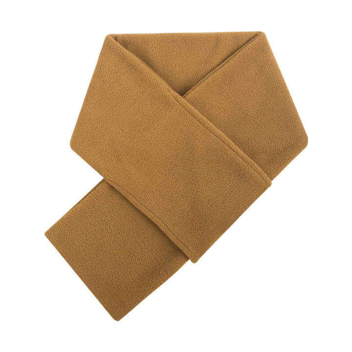 Warm fleece scarf for winter