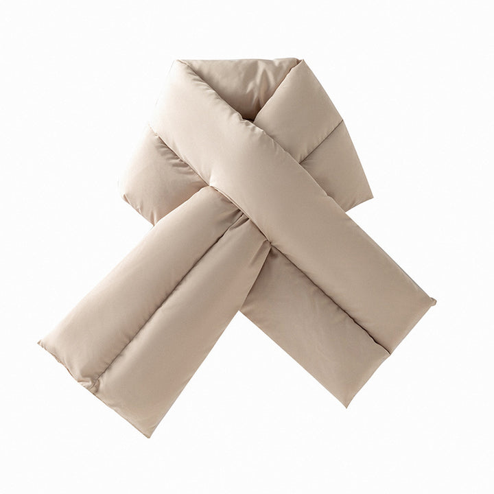 Quilted down scarf, 90x12.5 cm