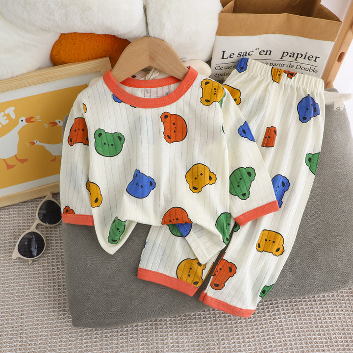 Children's Pajama Set, long-sleeved, cotton, lightweight