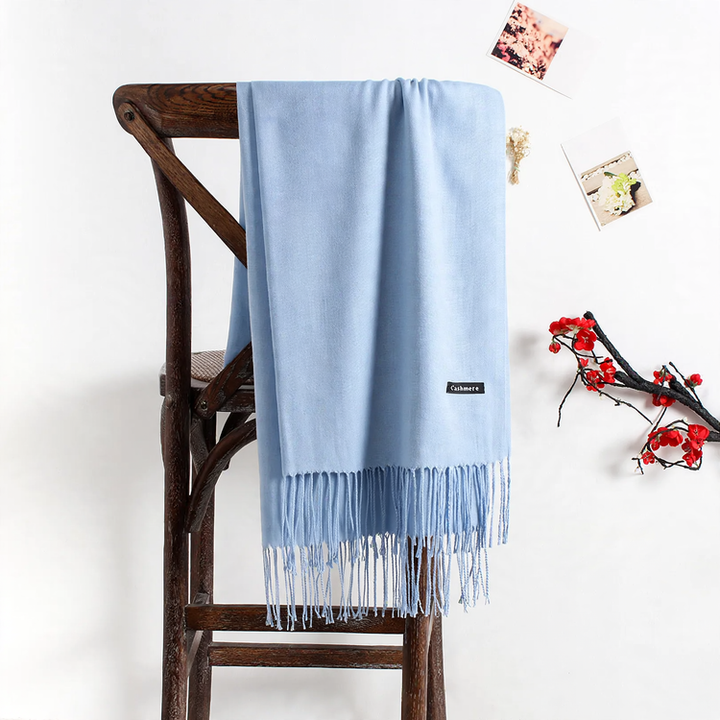 Solid color scarf made of cashmere imitation