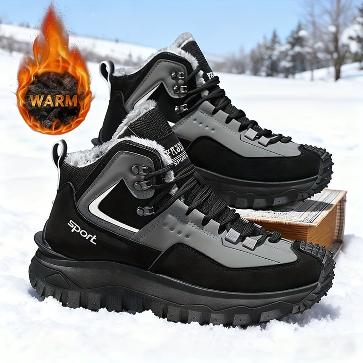 Padded men's winter boots for everyday use