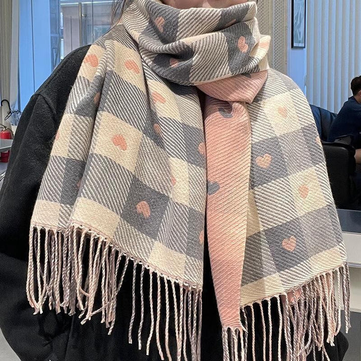 Thick mohair scarf in solid colors, 200 cm