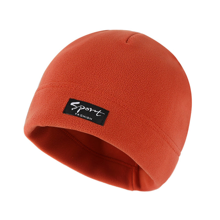 Warm fleece hat with ear protection for winter