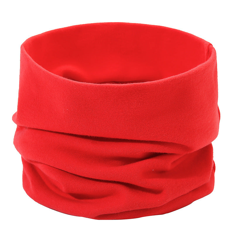 Cotton tube scarf, warming, for sports and everyday use