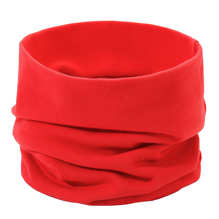 Cotton tube scarf, warming, for sports and everyday use