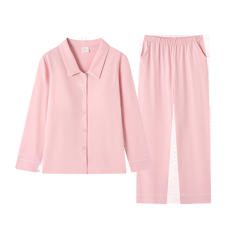Pair-Pajama-Set, cotton knit, with breast padding