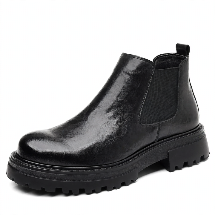 Men's Chelsea boots, lined, non-slip, synthetic leather