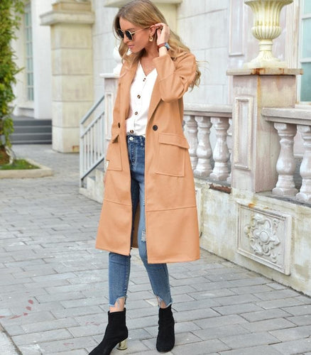 Amarae | Coat - Wool blend - Double-breasted - Knee length - Elegant tailored fit