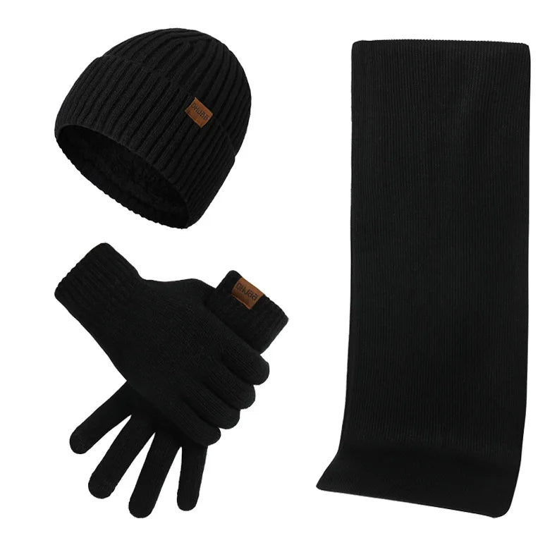 Amarae | Casual Winter Set with Beanie Scarf and Gloves for Men