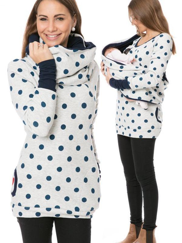 Lune London | Maternity Sweater for Nursing with Floral Pattern and Pockets
