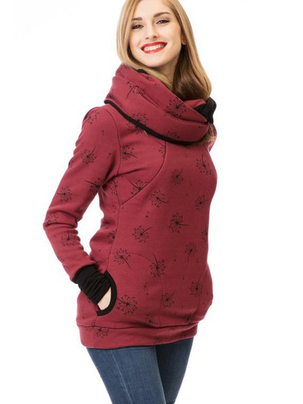 Lune London | Maternity Sweater for Nursing with Floral Pattern and Pockets