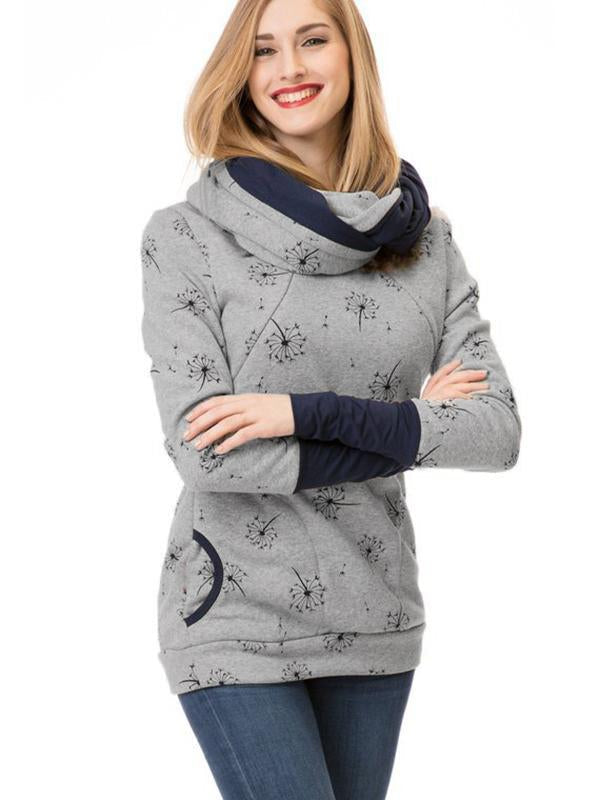 Lune London | Maternity Sweater for Nursing with Floral Pattern and Pockets
