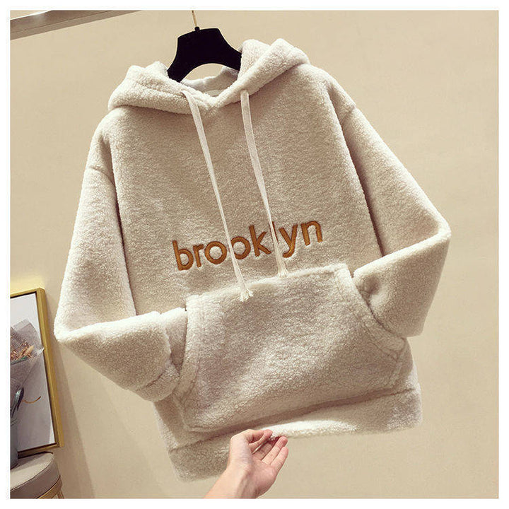 Ladies Cozy Fleece Hoodie with Kangaroo Pocket Chic & Stil