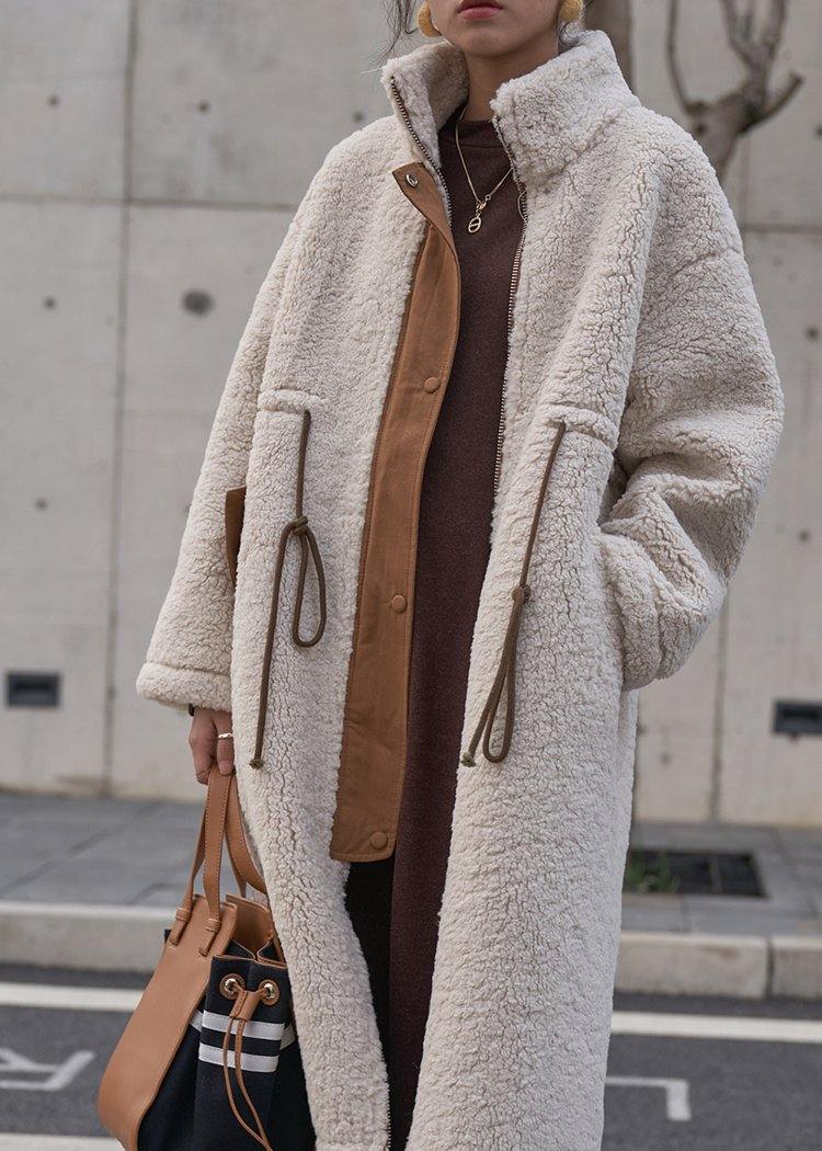 Lune London | nude Laine Coats Plus Sizes Winter Coat High Collar Drawstring Jackets (Limited Stock)