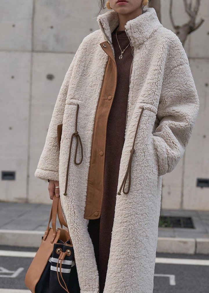 Lune London | nude Laine Coats Plus Sizes Winter Coat High Collar Drawstring Jackets (Limited Stock)