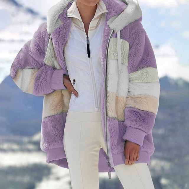 Amarae | Fleece jacket with hood