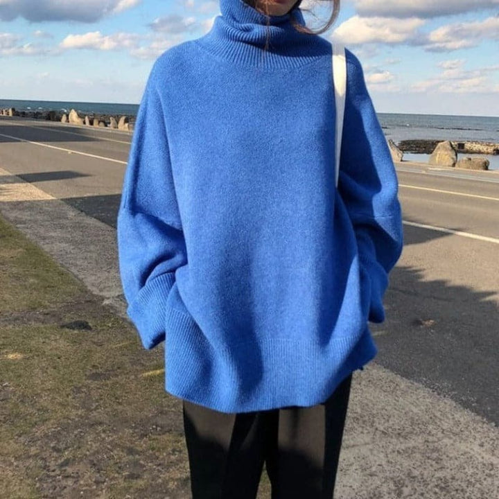 Lune London | Turtleneck Sweater - Oversized Fit - Soft Knit - Long Sleeves