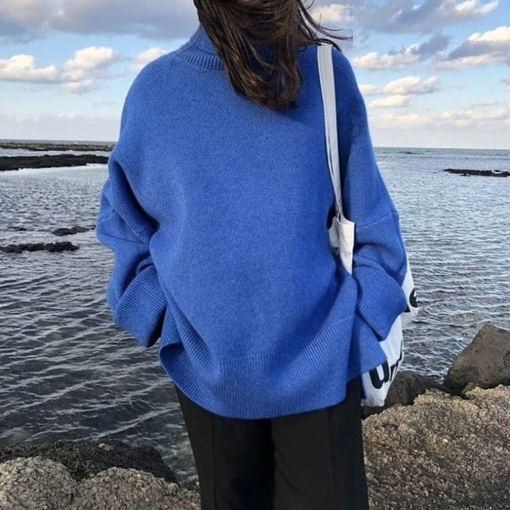 Lune London | Turtleneck Sweater - Oversized Fit - Soft Knit - Long Sleeves