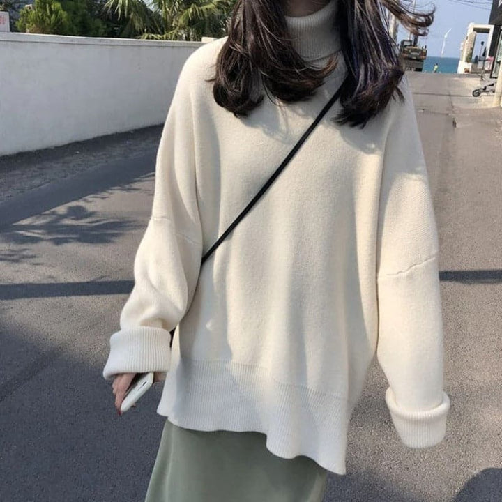 Lune London | Turtleneck Sweater - Oversized Fit - Soft Knit - Long Sleeves