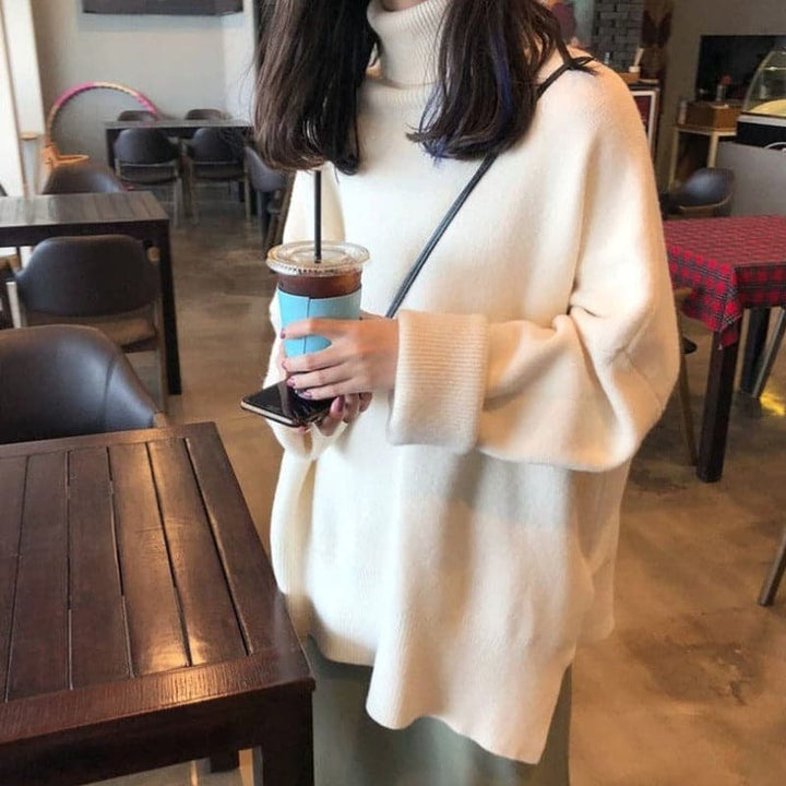 Lune London | Turtleneck Sweater - Oversized Fit - Soft Knit - Long Sleeves