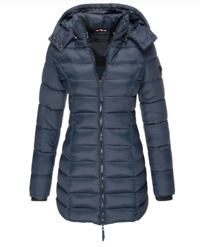 Amarae Elisa - The best and coziest down jacket with hood and zip closure