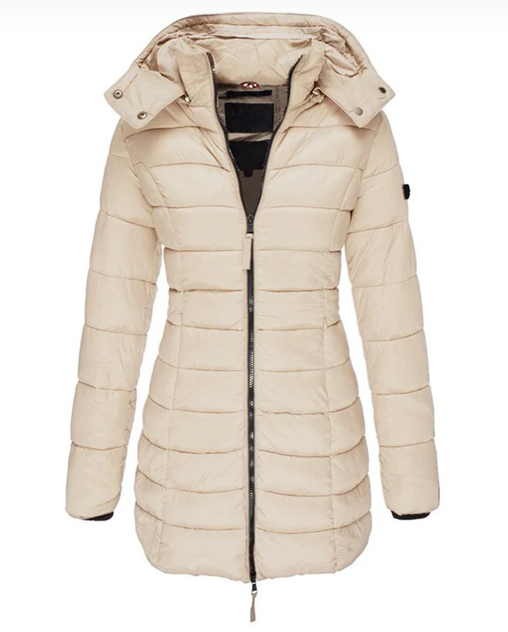 Lune London Elisa - The best and coziest down jacket with hood and zip closure